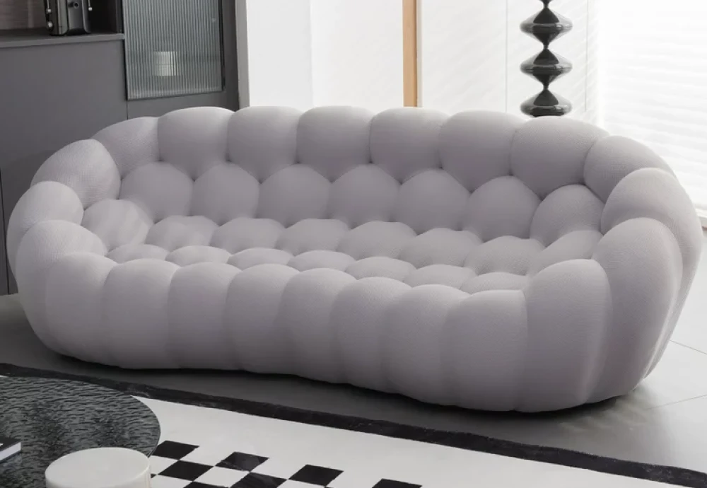 white bubble couch